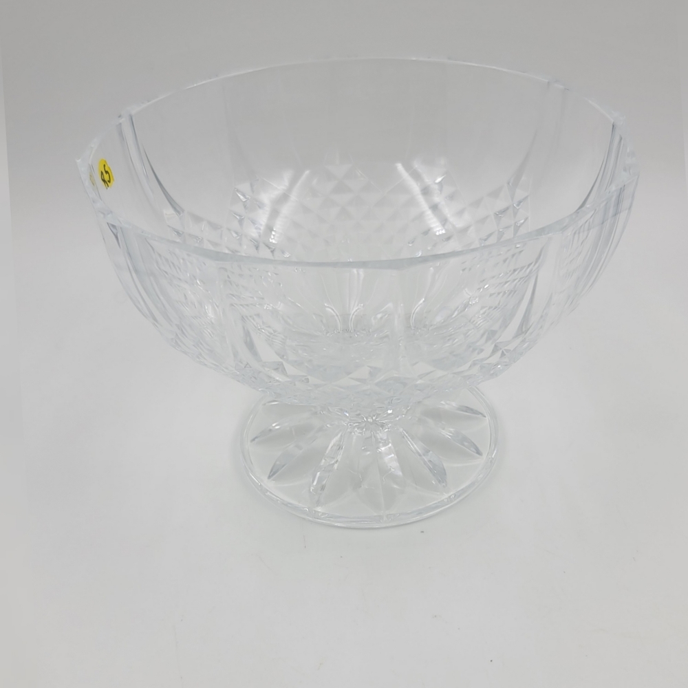 Lead Crystal Footed Compote Bowl Vintage Cristal D'Arques Of France Longchamp